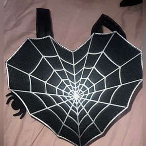 Heart Shaped Spiderweb Backpack